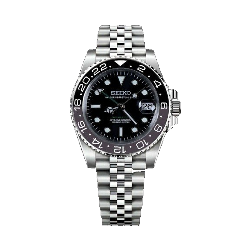 Seiko mod GMT Master II con bisel cerámico personalizable - Paul Tower España